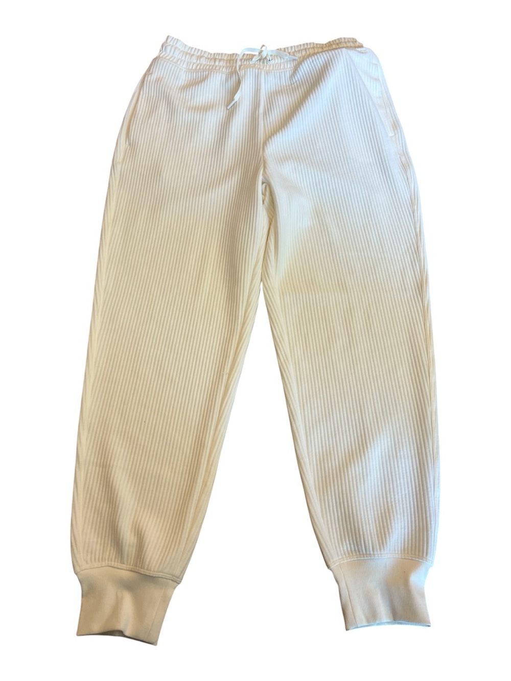 DSG Light cream women’s soft ottoman Joggers. Size Medium